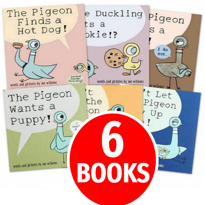 Pigeon - Don't Let the Pigeon Series 6 Books Collection Set