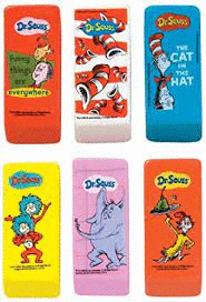 Dr Seuss Beveled Erasers (Each 0.500 fils)