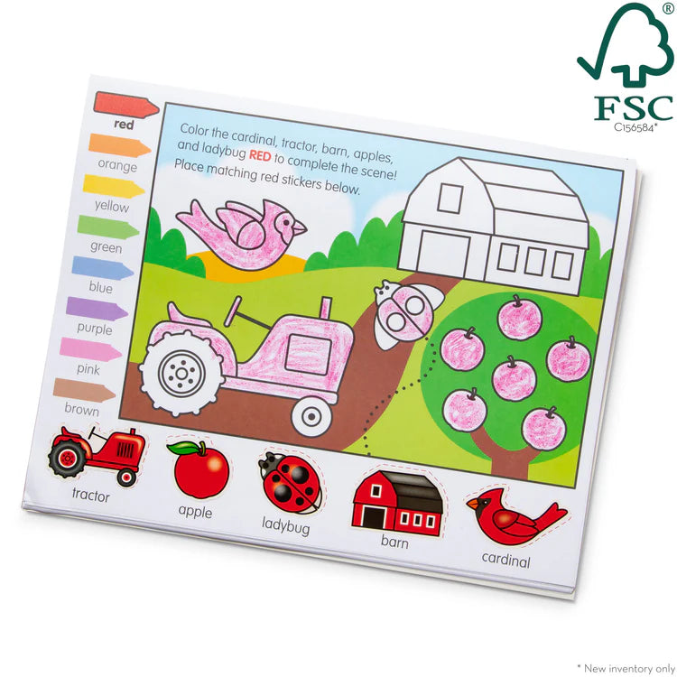 Melissa & Doug Color & Shape Sticker Pad