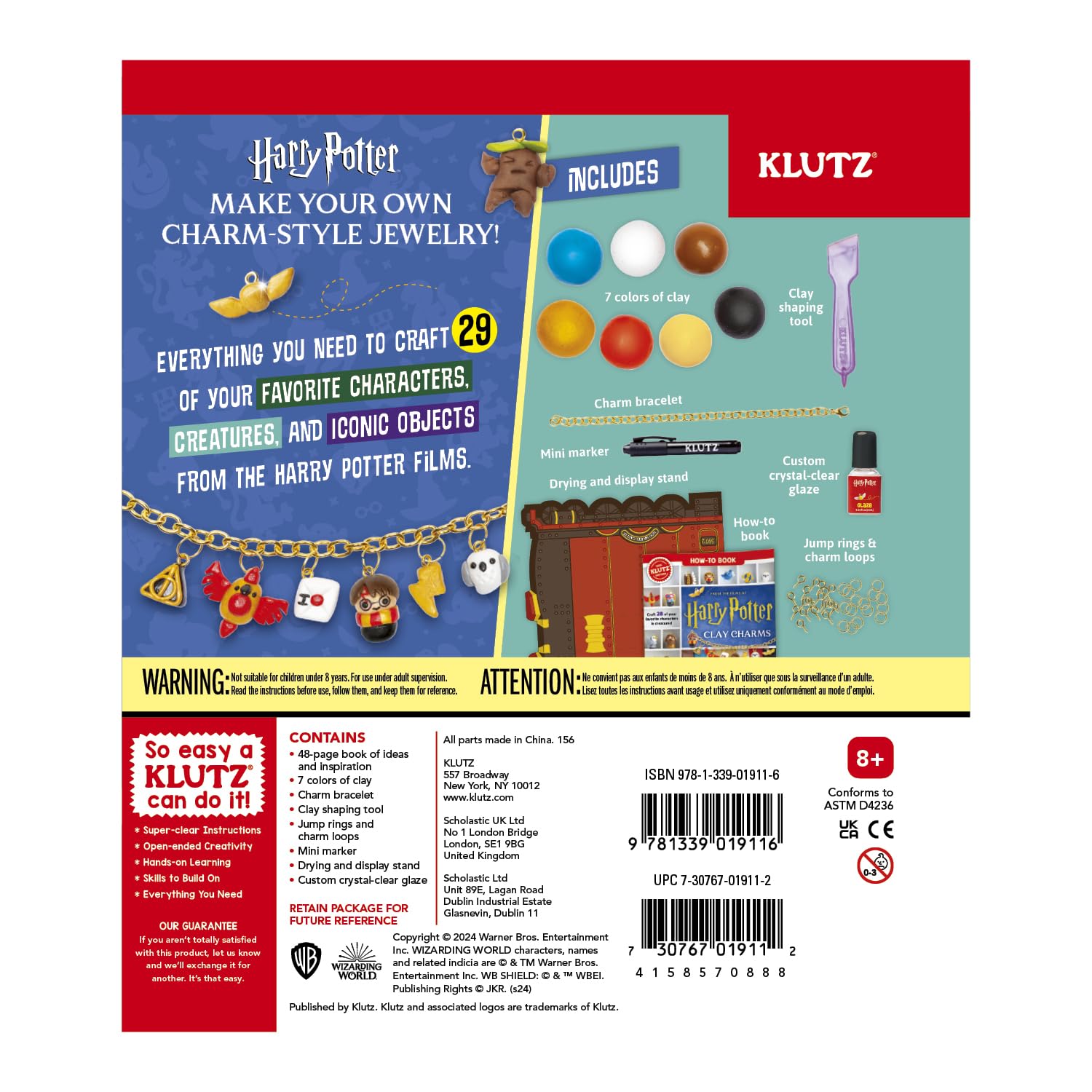 Klutz: Harry Potter Clay Charms - Book & Activity Kit