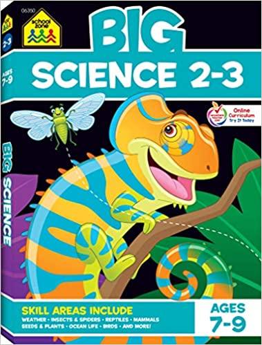 School Zone Big Science 2-3 Workbook Ages 7-9 - Spectrawide Bookstore
