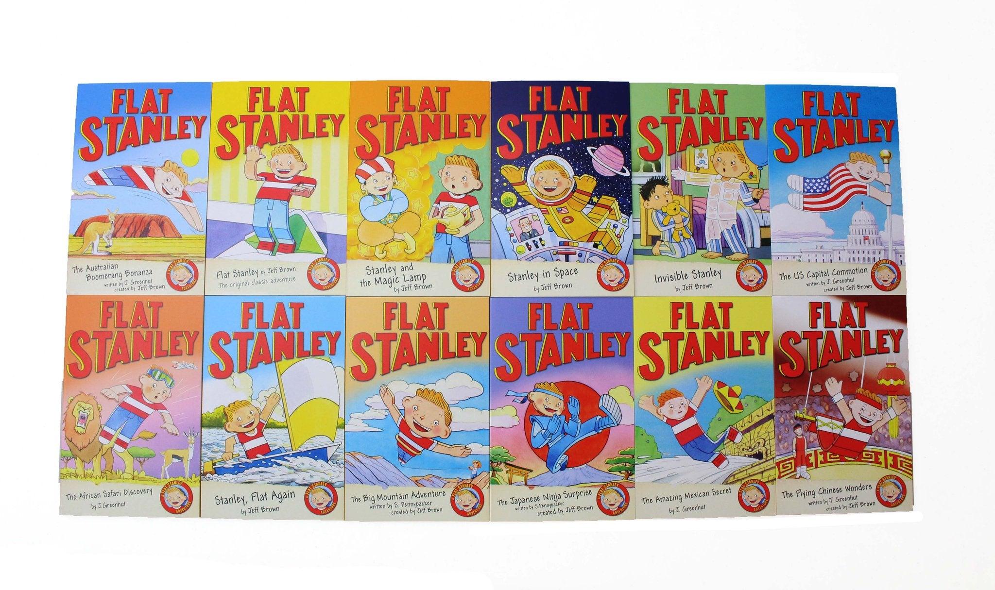 Flat Stanley Adventures - 12 Books Collection by Jeff Brown - Spectrawide Bookstore