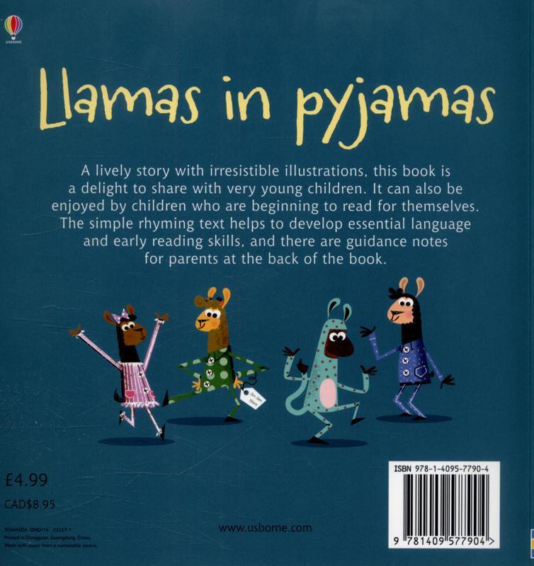 Usborne Phonics Readers - Llamas In Pyjamas - Spectrawide Bookstore