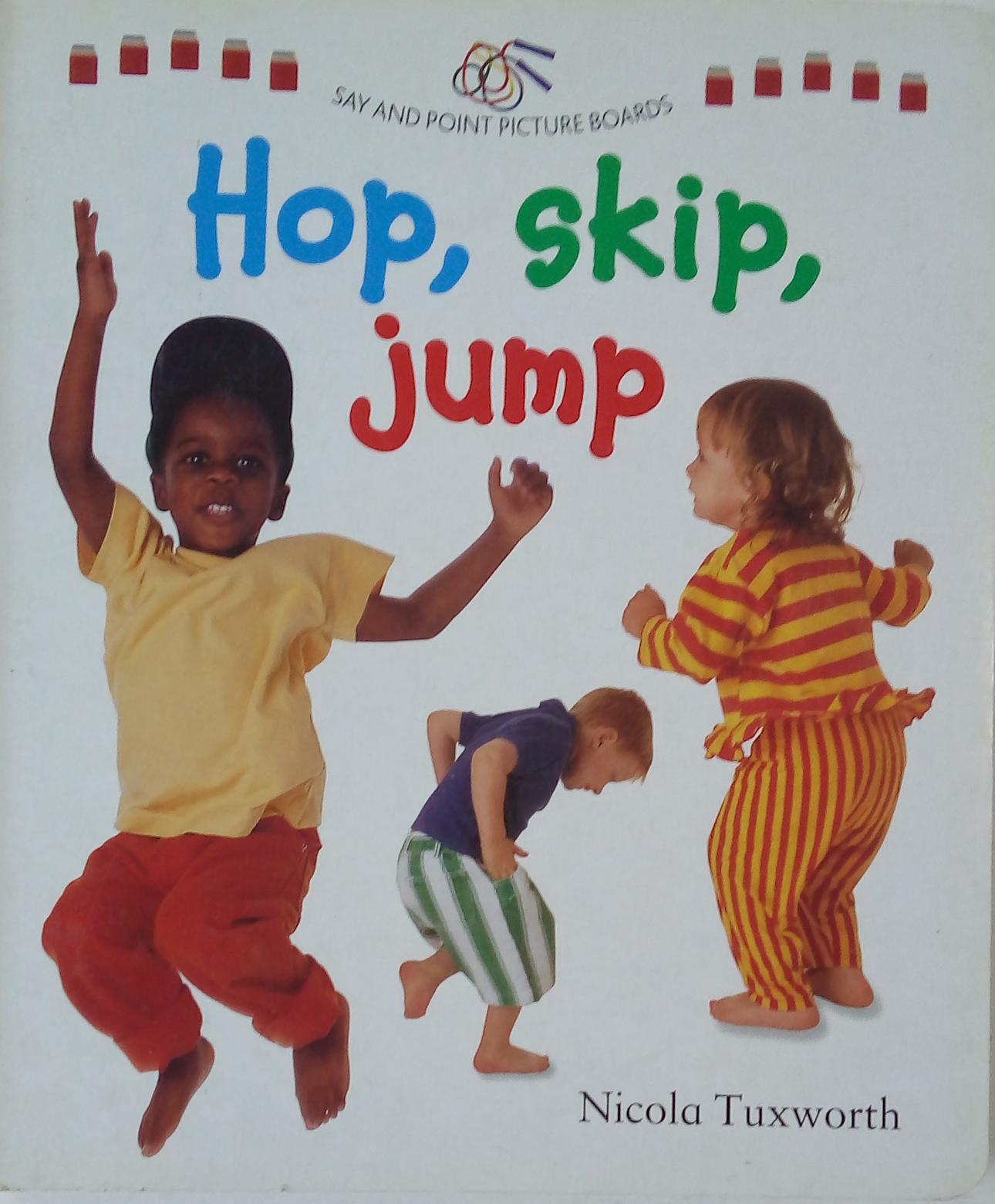 Say And Point Picture Boards - Hop, Skip, Jump