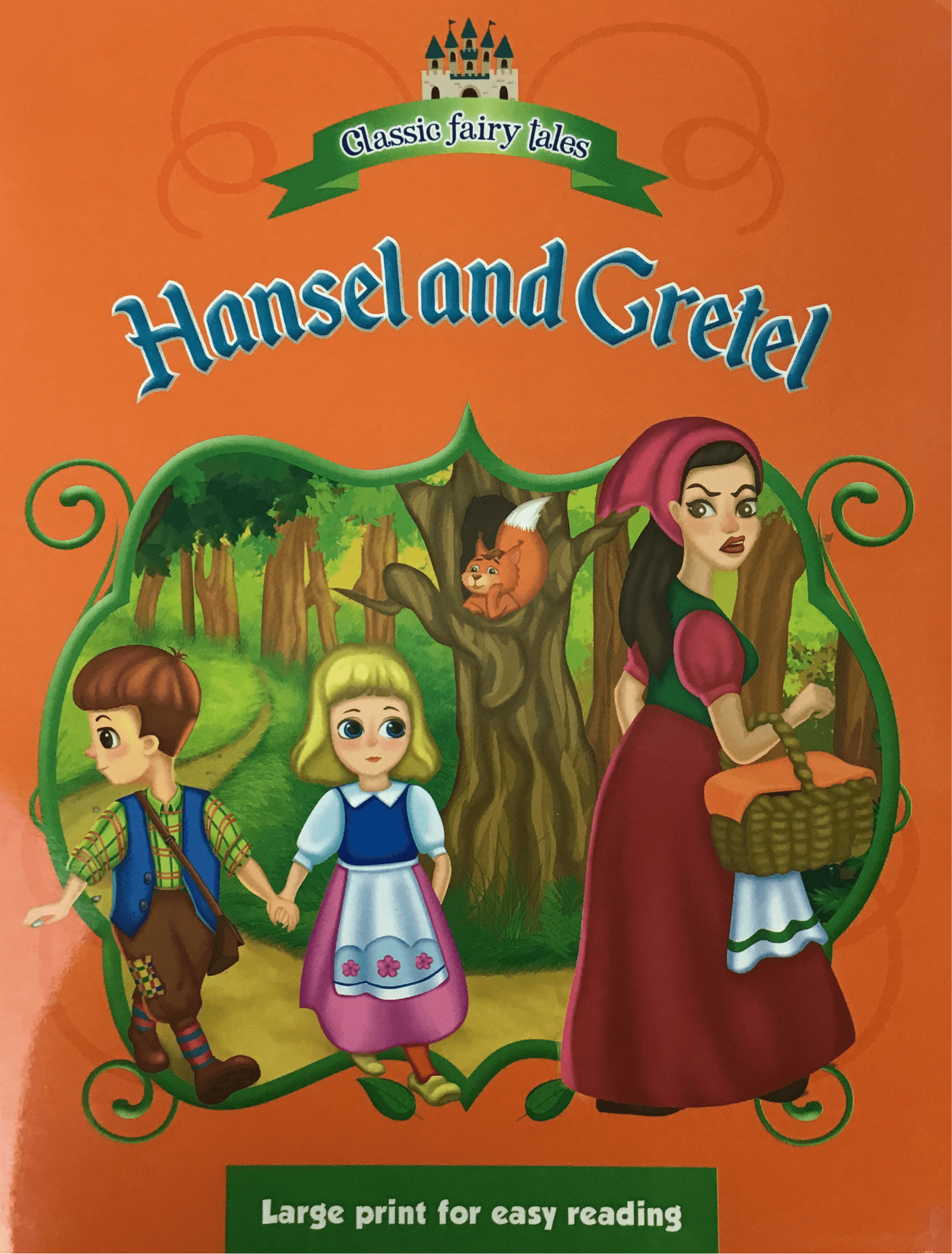 Classic Fairy Tales - Hansel and Gretel - Large Print For Easy Reading, image size:1887x2484