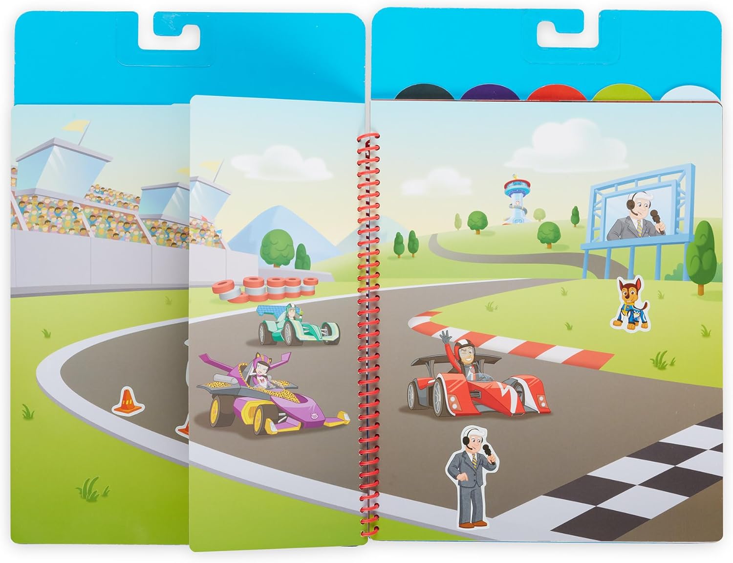 Melissa & Doug لوحة ملصقات Paw Patrol القابلة لإعادة اللصق بتقنية Flip Flap