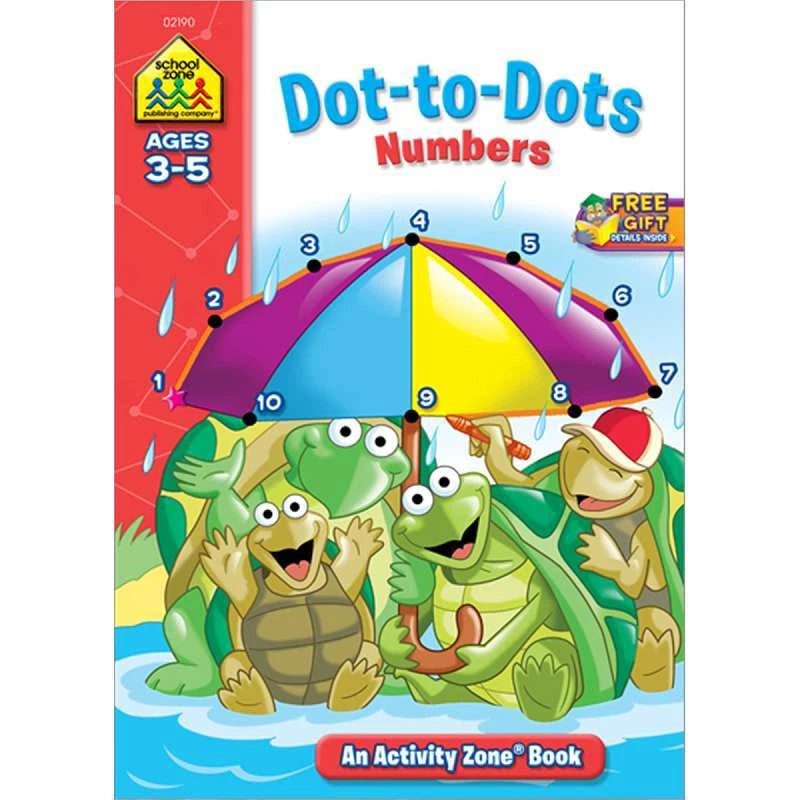 Activity Workbook Dot-To-Dot Numbers - Ages 3-5 - كراسة الأنشطة توصيل النقاط - الأرقام - للأعمار من 3-5 سنوات