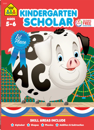 School Zone Kindergarten Scholar Ages 5-6
