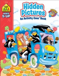 School Zone An Activity Zone! Book Hidden Pictures Ages 5-Up - منطقة المدرسة منطقة النشاط! كتاب الصور المخفية للأعمار من 5 سنوات فما فوق
