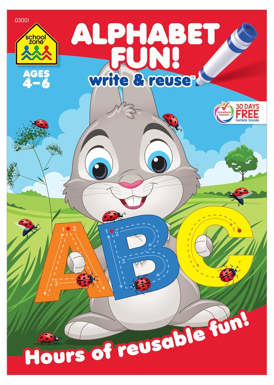 School Zone Alphabet Fun! Write & Reuse Ages 4-6