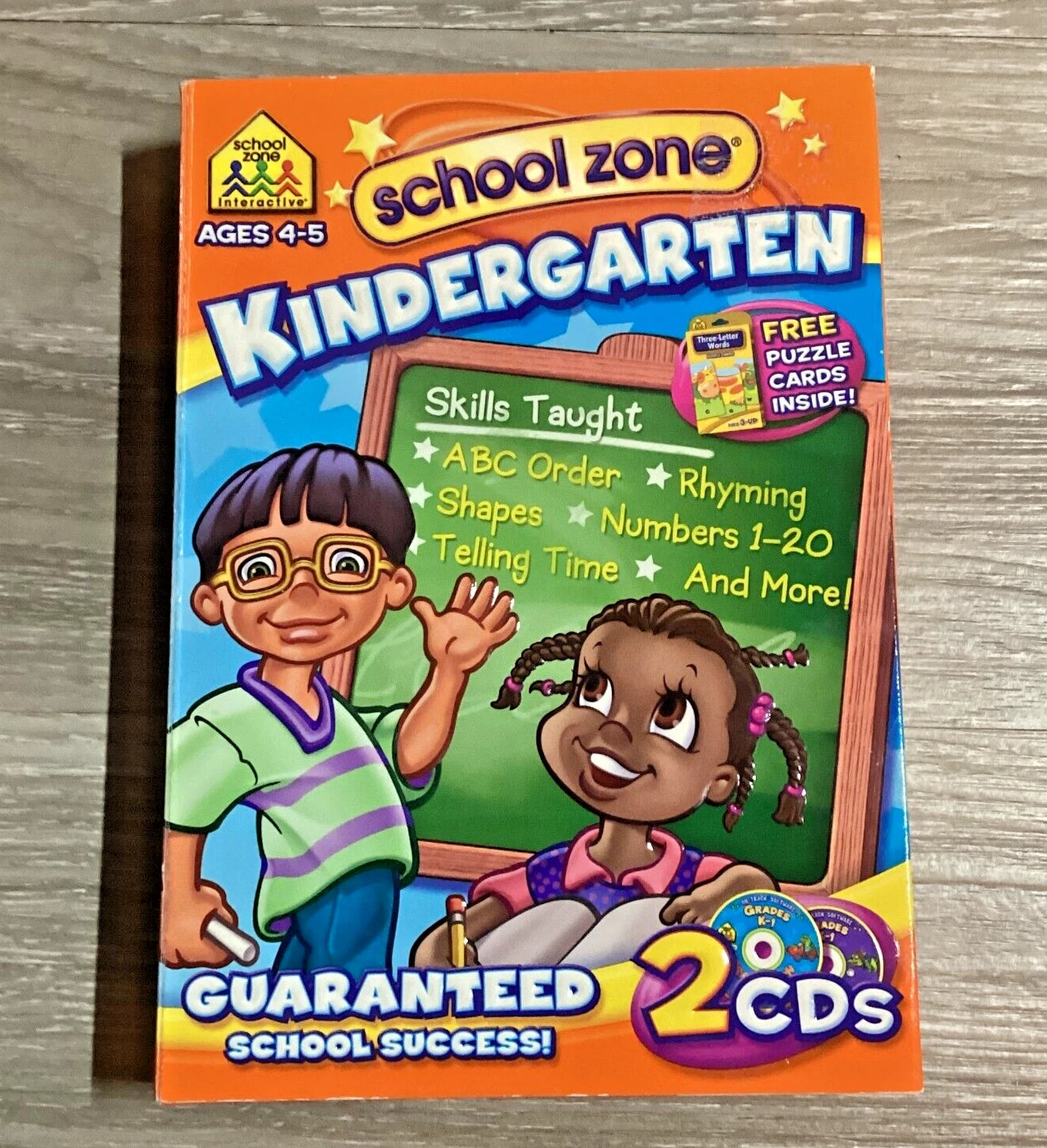 School Zone Kindergarten Learning 2 CD - المنطقة التعليمية لرياض الأطفال 2 قرص مضغوط