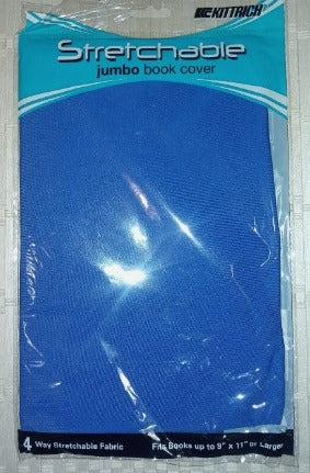 Stretchable Jumbo Book Cover - Blue