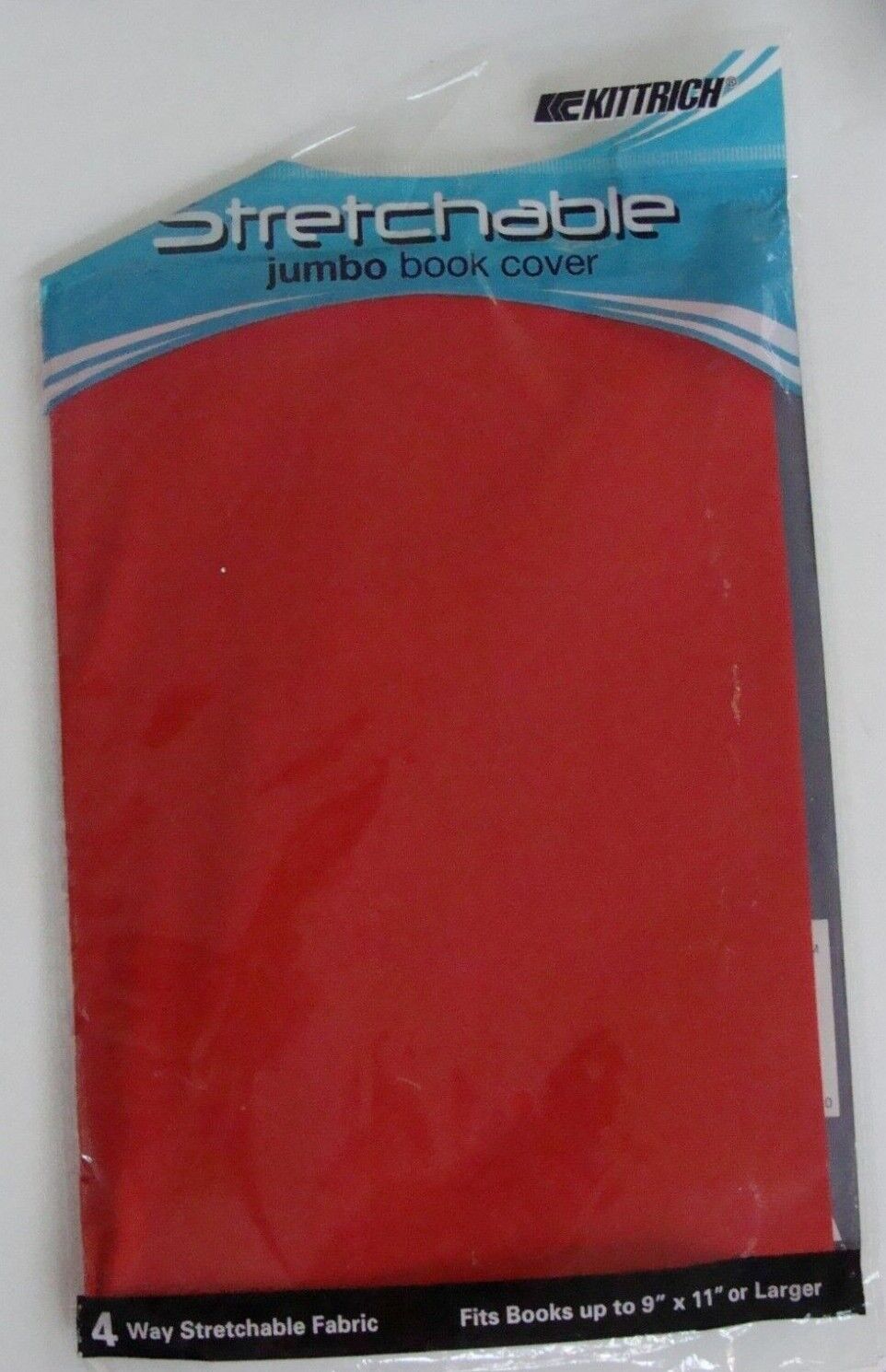 Stretchable Jumbo Book Cover - Red - غلاف كتاب جامبو قابل للتمدد - أحمر