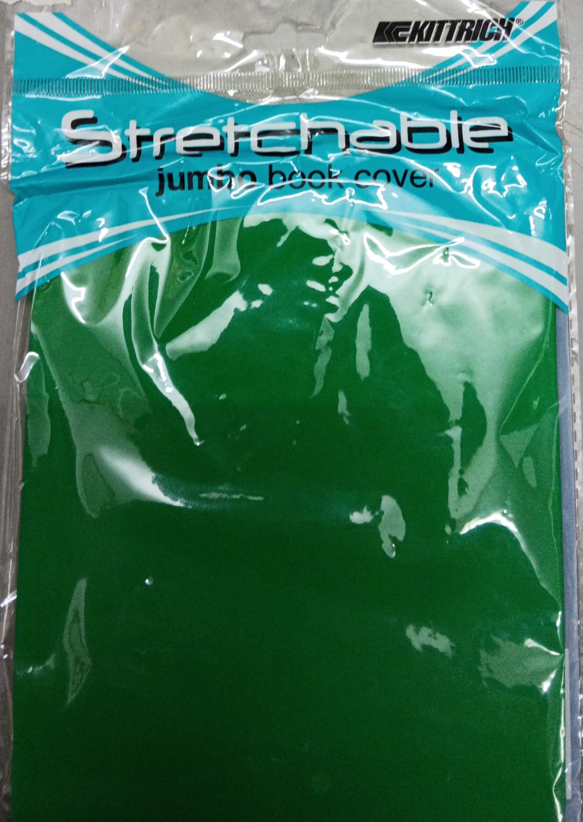 Stretchable Jumbo Book Cover - Green - غلاف كتاب جامبو قابل للتمدد - أخضر