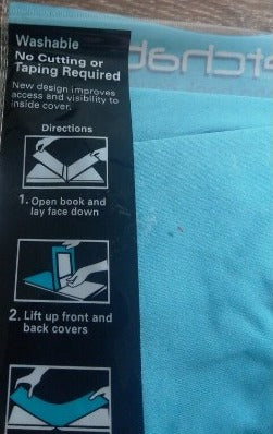 Stretchable Jumbo Book Cover - Light Blue - غلاف كتاب ضخم قابل للتمدد - أزرق فاتح