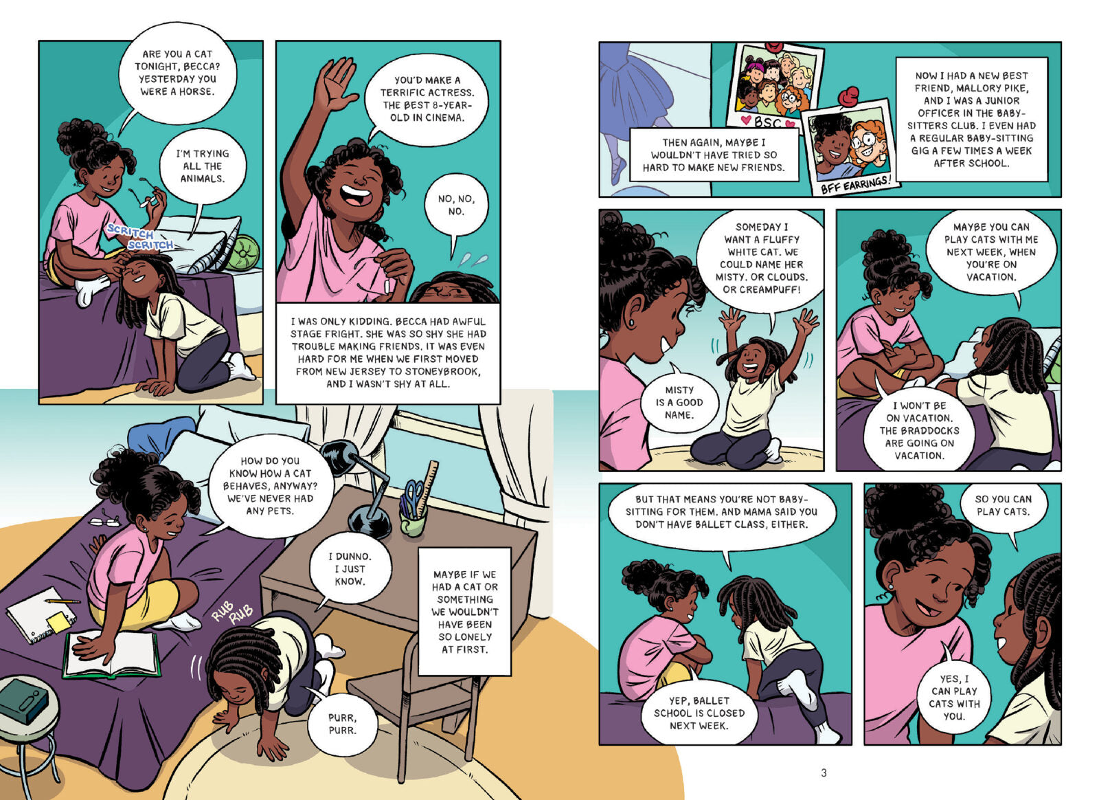 The Baby Sitters Club Graphic Novel #18: Jessi Ramsey, Pet-Sitter - رواية نادي جليسات الأطفال المصورة رقم 14 - خطأ ستايسي