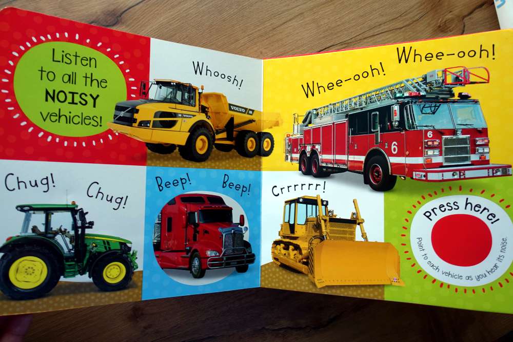 Noisy Touch and Lift Trucks - Scholastic Early Learners - Sound Book