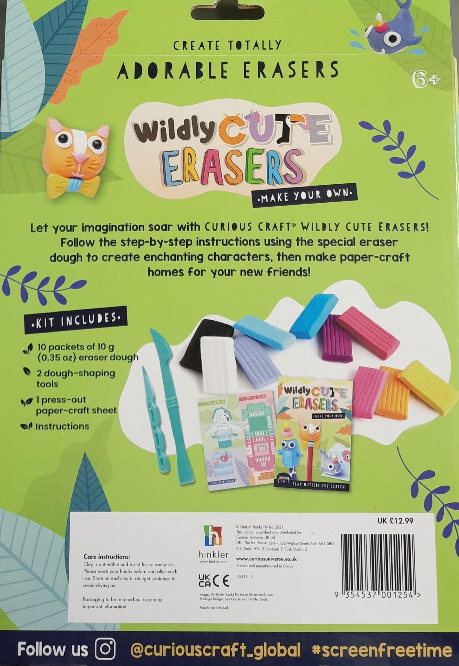 Curious Craft: Make Your Own Wildly Cute Erasers - Spectrawide Bookstore