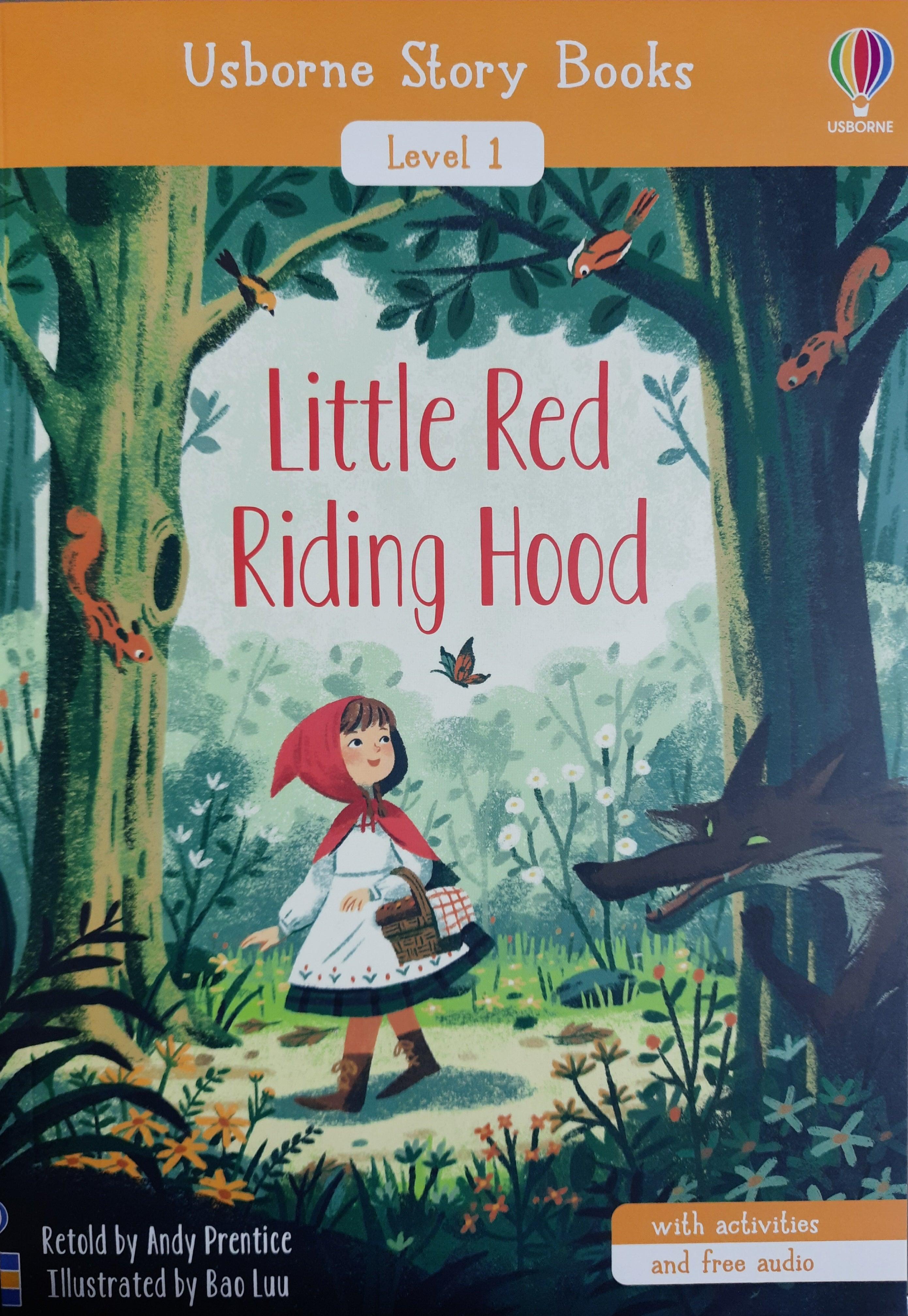 Usborne Story Books - Little Reed Riding Hood - Level 1 (With Activities and Free Audio) - Spectrawide Bookstore