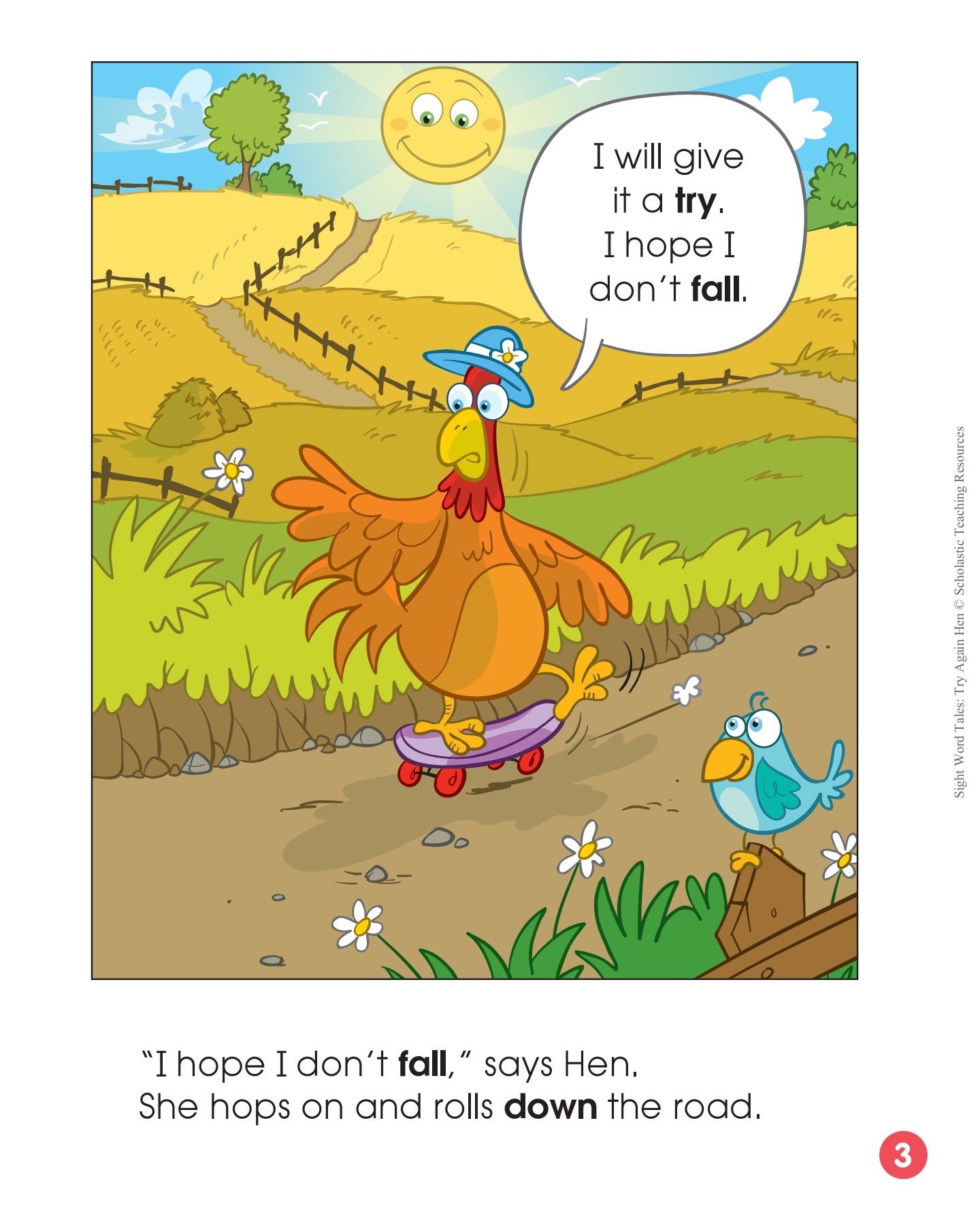 Sight Word Tales - Try, Again, Hen! - حكايات الكلمات المرئية - حاول مرة أخرى يا دجاجة!