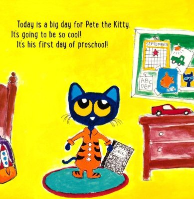 Pete the Cat - Pete the Kitty's First Day of Preschool (Board Book) - بيت القط - ماكدونالد القديم كان لديه مزرعة