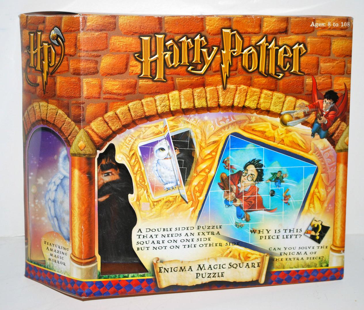 Harry Potter Enigma Double Sided Magic Square Jigsaw Puzzle with Magic Mirror