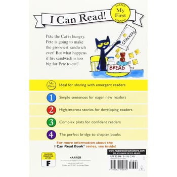 I Can Read! Pete The Cat - Pete's Big Lunch - My First Reading - أنا أستطيع القراءة! - بيت القط - حيوان أليف لبيت