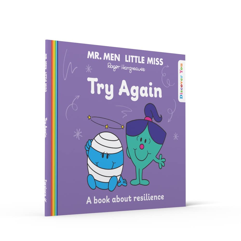 Mini Book - Mr. Men Little Miss - Try Again - A Book About Resilience - كتاب صغير - السيد رجل الآنسة الصغيرة - حاول مرة أخرى - كتاب عن المرونة