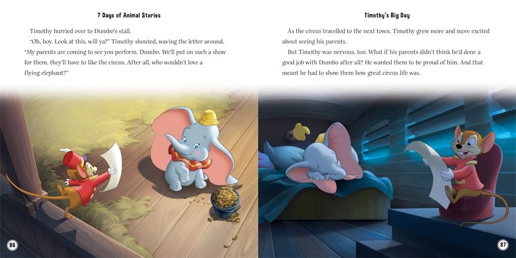 Disney 100th Years: 7 Days of Animal Stories - Collection of Illustrated Tales (New Collection) - أميرات ديزني - مجموعة القصص المصورة