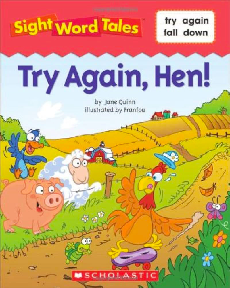 Sight Word Tales - Try, Again, Hen! - حكايات الكلمات المرئية - حاول مرة أخرى يا دجاجة!
