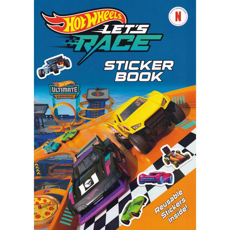 Hot Wheels Let's Race: Sticker Book - Reusable Stickers Inside!