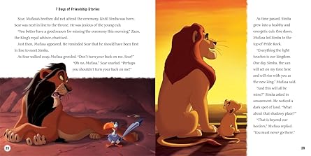 Disney 100th Years: 7 Days of Friendship Stories - Collection of Illustrated Tales (New Collection) - أميرات ديزني - مجموعة القصص المصورة
