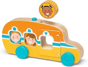 Melissa & Doug: GO Tots Wooden Roll And Ride Bus ميليسا آند دوج - تم إنشاؤها بواسطة Me Unicorn Bank