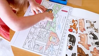 لوحة ملصقات أنشطة الأرقام من ميليسا آند دوج