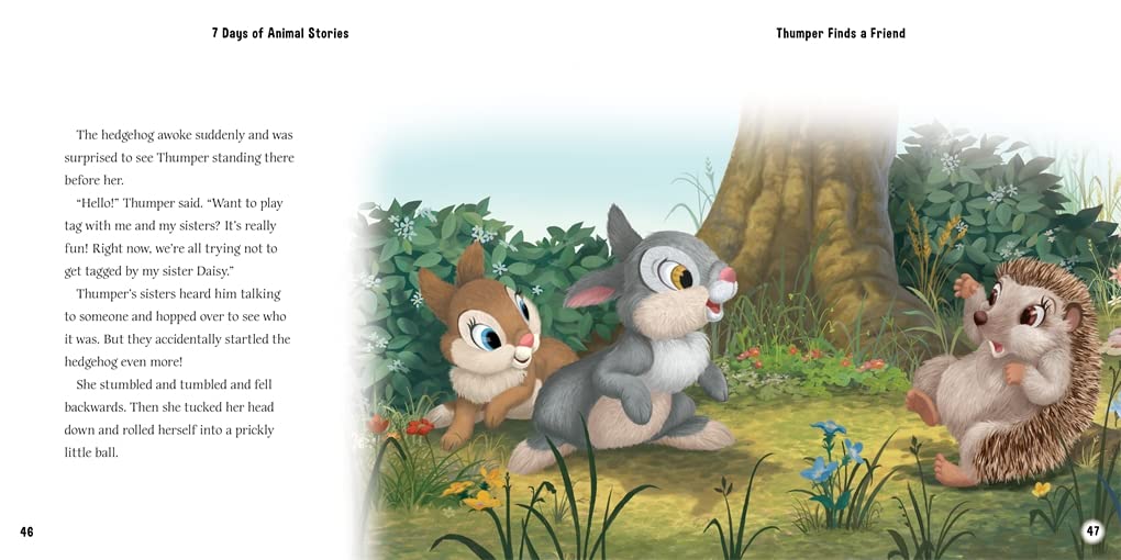 Disney 100th Years: 7 Days of Animal Stories - Collection of Illustrated Tales (New Collection) - أميرات ديزني - مجموعة القصص المصورة