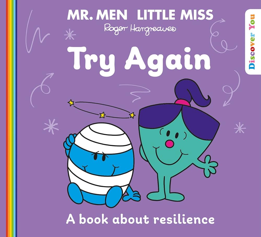Mini Book - Mr. Men Little Miss - Try Again - A Book About Resilience - كتاب صغير - السيد رجل الآنسة الصغيرة - حاول مرة أخرى - كتاب عن المرونة