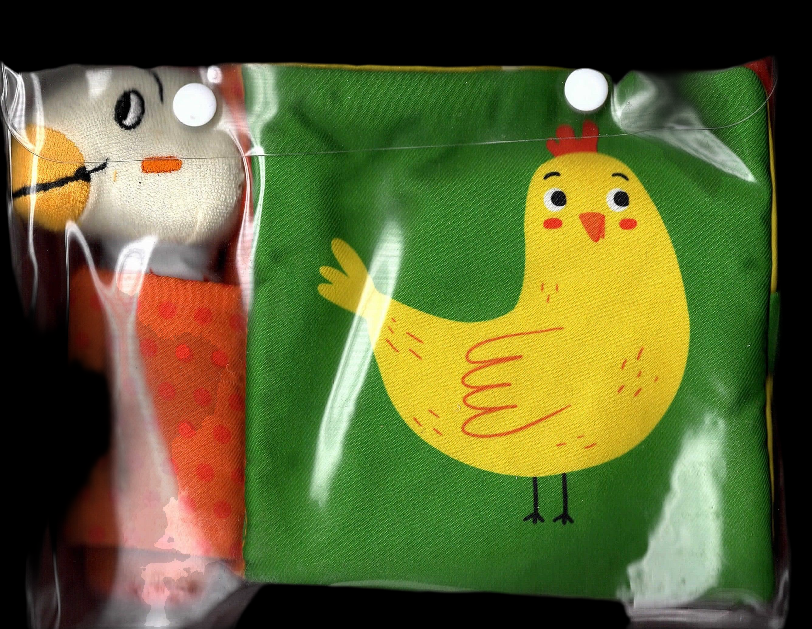 My Soft & Squeaky Animal - Hen & Her Chick - Cloth Book - حيواني الناعم والصرير - الدجاجة وفرخها - كتاب قماشي