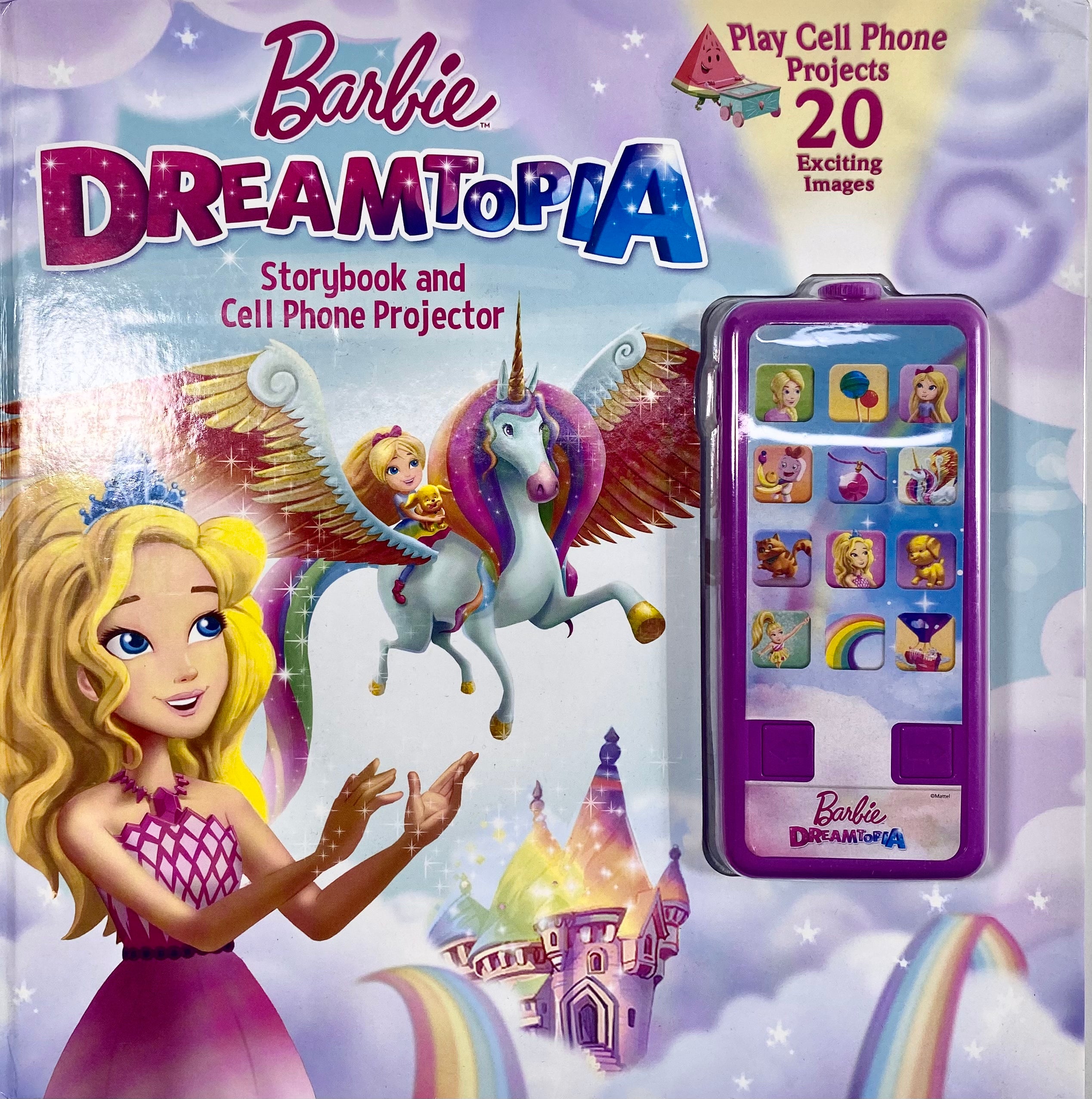 باربي دريمتوبيا - كتاب القصص القصيرة وجهاز عرض الهاتف الخليوي