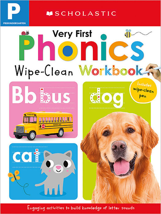 Scholastic Early Learners - Prekindergarten My First Phonics  (Wipe-Clean Workbook) - المتعلمون المدرسيون الأوائل - صوتيات ما قبل الروضة الأولى (مصنف التنظيف بالمسح)