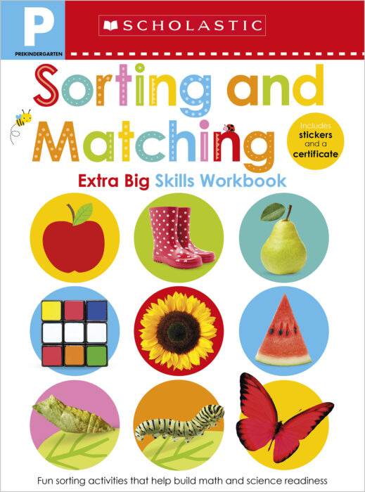 Extra Big Skills Workbook Sorting and Matching - Pre kindergarten - كتاب مهارات كبير للغاية - الفرز والمطابقة - لمرحلة ما قبل الروضة