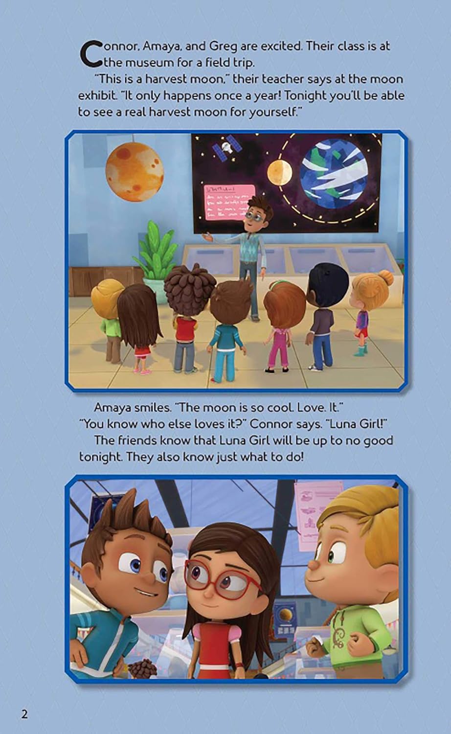 PJ Masks: Super Moon Mission Movie Theater Storybook & Movie Projector - PJ Masks: مهمة القمر الخارق كتاب القصص السينمائي وجهاز عرض الأفلام
