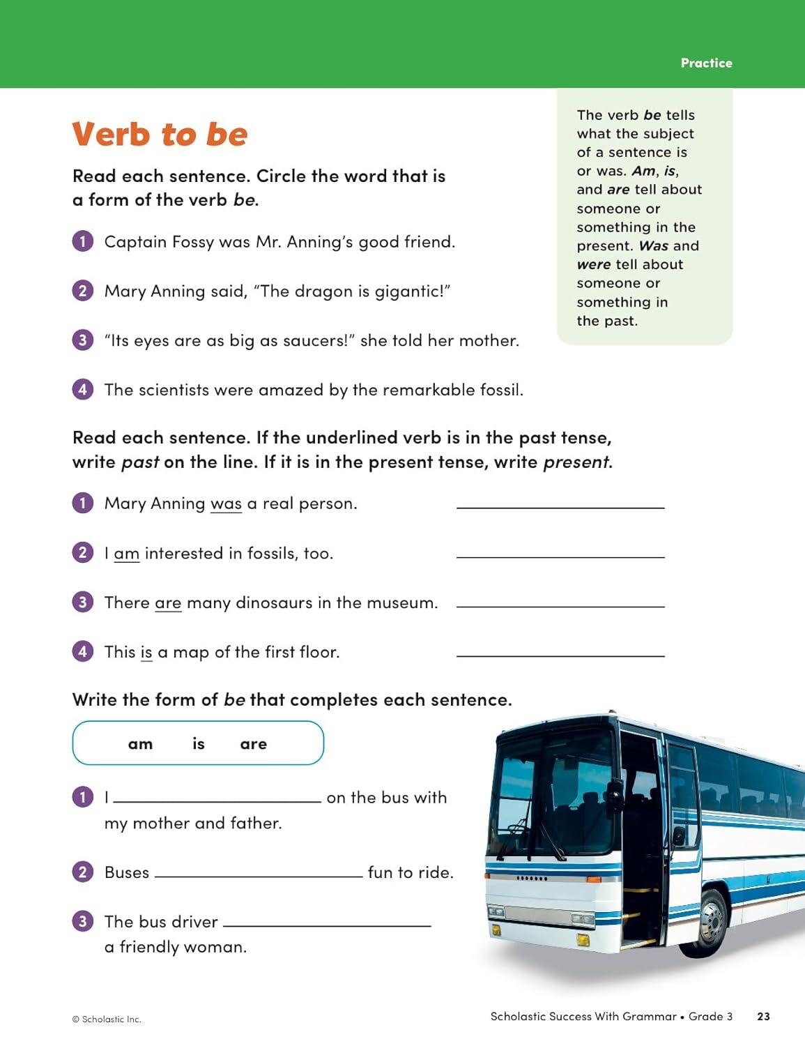 Scholastic Success With Grammar - Grade 3 Workbook