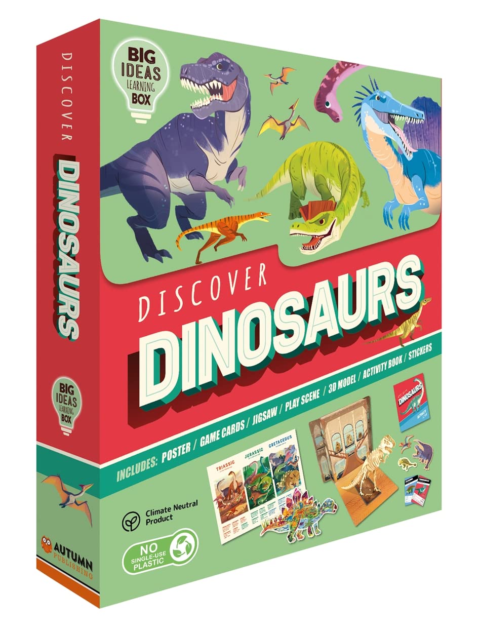 Discover Dinosaurs:  Big Ideas Learning Box - اكتشف الديناصورات: صندوق التعلم Big Ideas