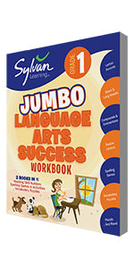 1st Grade Jumbo Language Arts Success Workbook 3 Books in 1