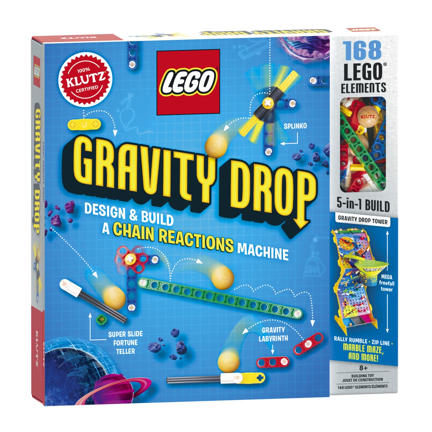 Klutz LEGO: Gravity Drop - صمم وابنِ سلسلة ردود فعل 2