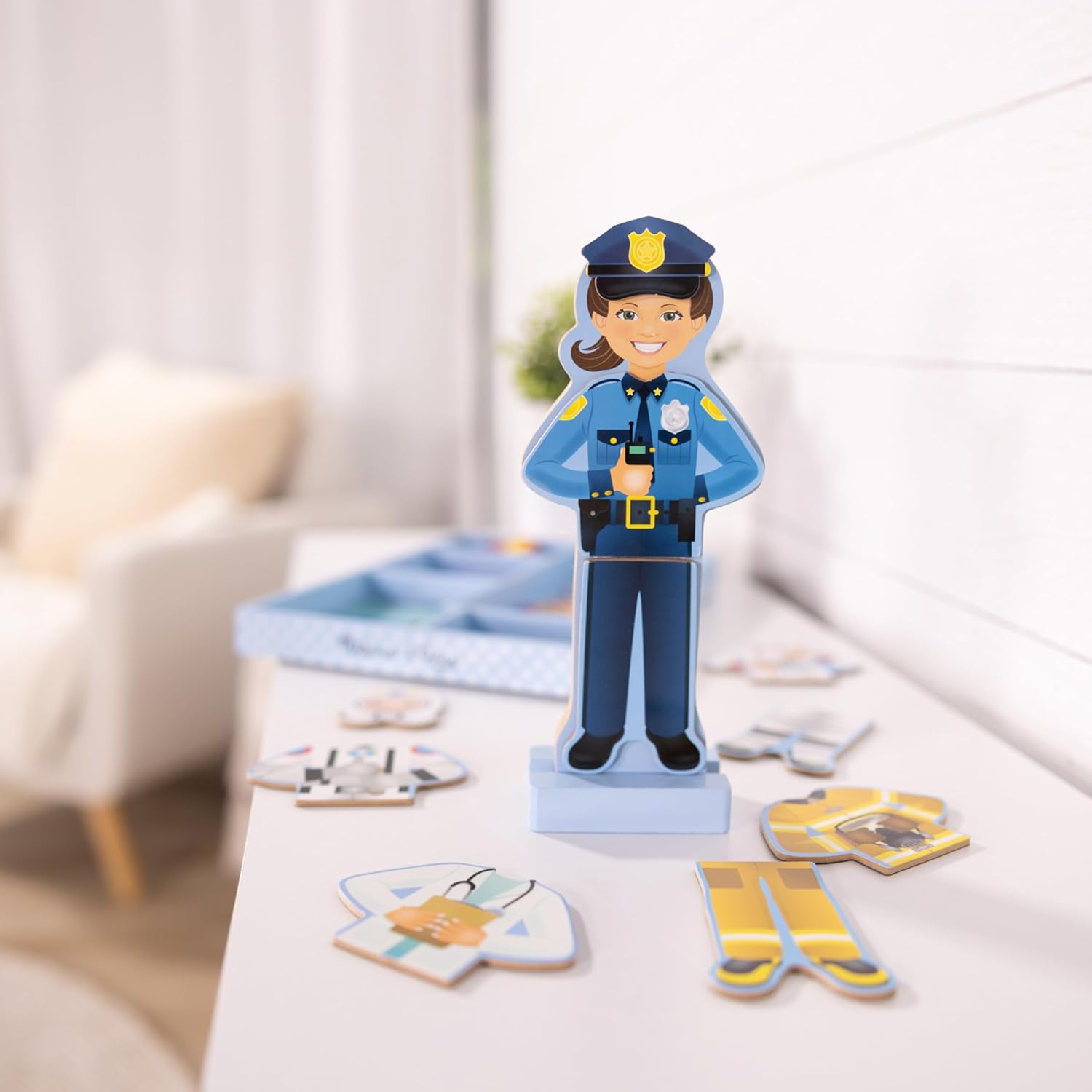 Melissa & Doug: Julia - Magnetic Dress-Up Wooden Doll Pretend Play Set