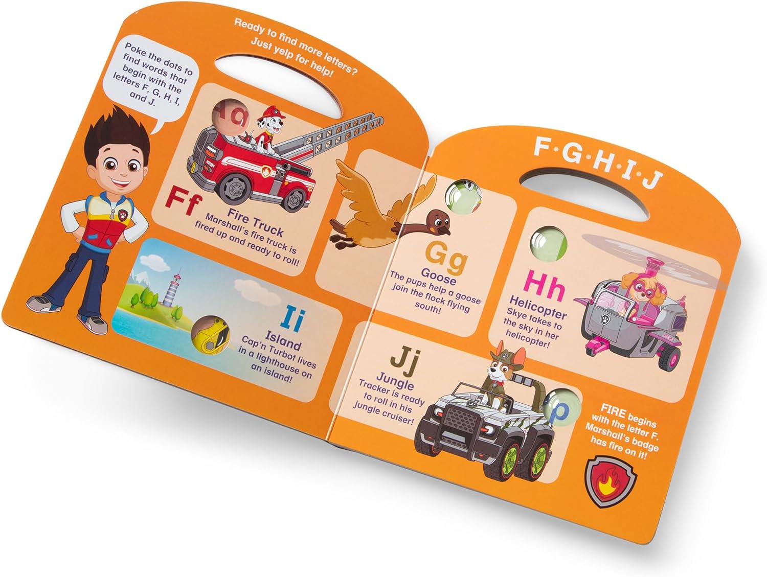 Melissa & Doug - Paw Patrol - Poke A Dot Alphabet Adventure (Board Book)