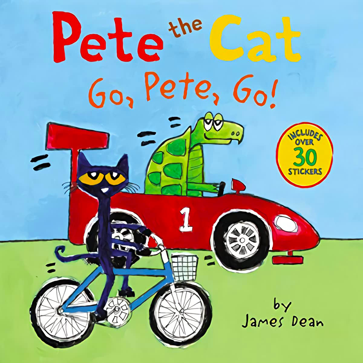 Pete the Cat - Go, Pete, Go! (Includes Over 30 Stickers!)