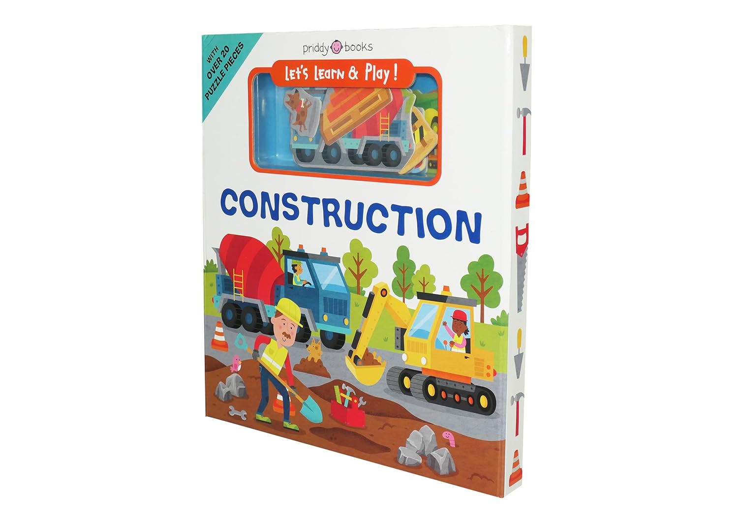 Priddy Books: Let's Learn And Play! - On The Construction - Priddy Books: هيا نتعلم ونلعب! - في موقع البناء