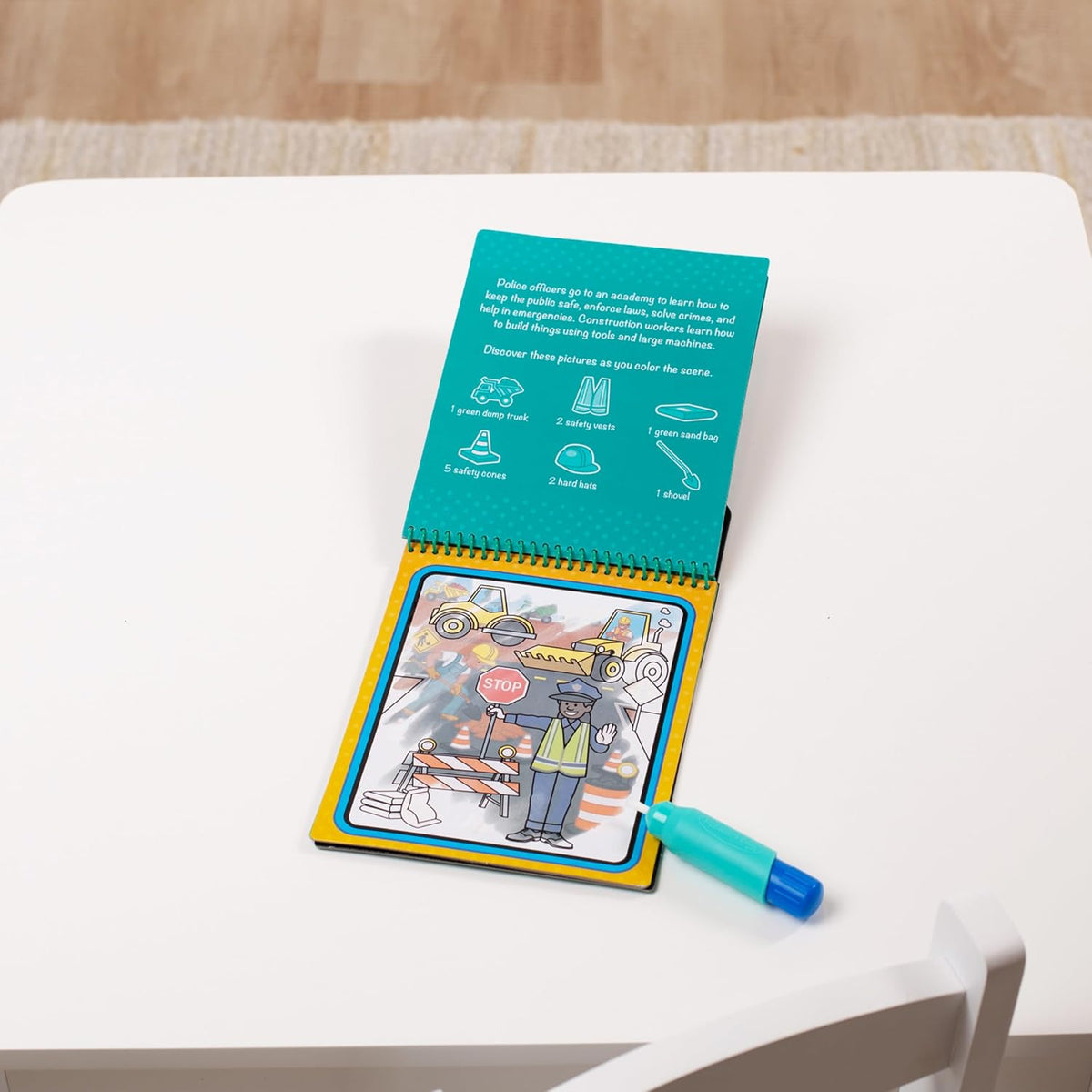 Melissa & Doug - Water Wow! On The Go  Reusable Water-Reveal Activity Pad - Occupations